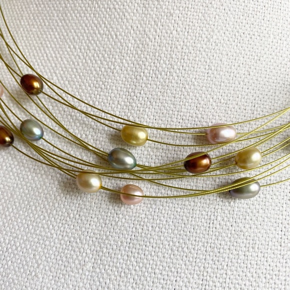 HONORA Freshwater Pearl Multi Strand Necklace - Picture 5 of 10